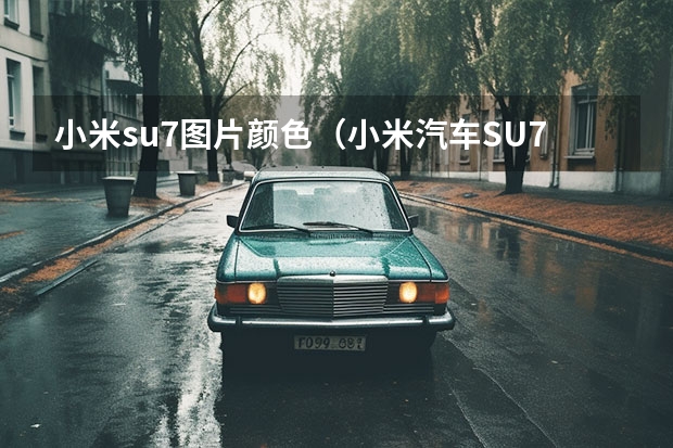 小米su7图片颜色（小米汽车SU7新配色下半年发布，哪款颜色最值得选？）