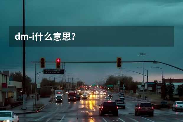 dm-i什么意思？