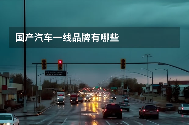 国产汽车一线品牌有哪些