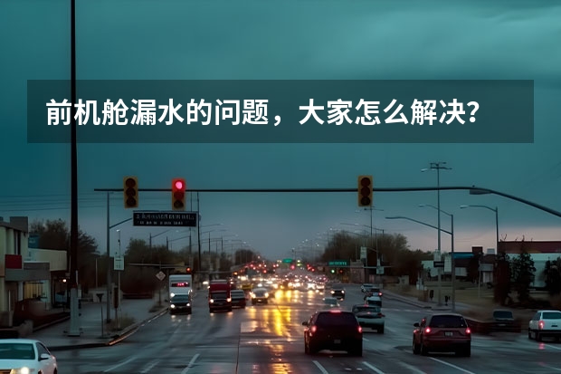 前机舱漏水的问题，大家怎么解决？