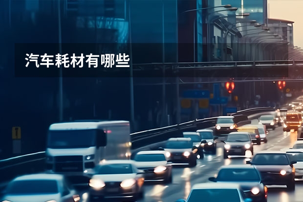 汽车耗材有哪些
