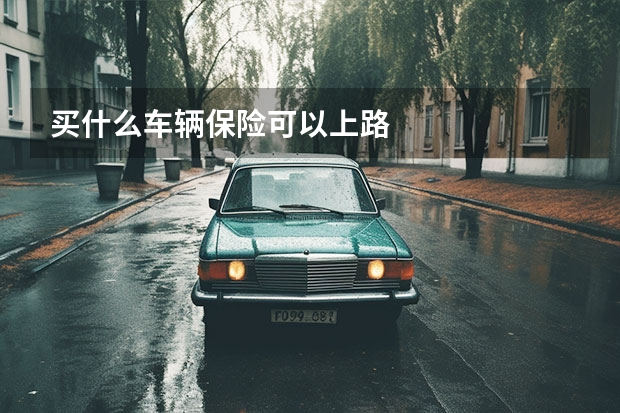 买什么车辆保险可以上路