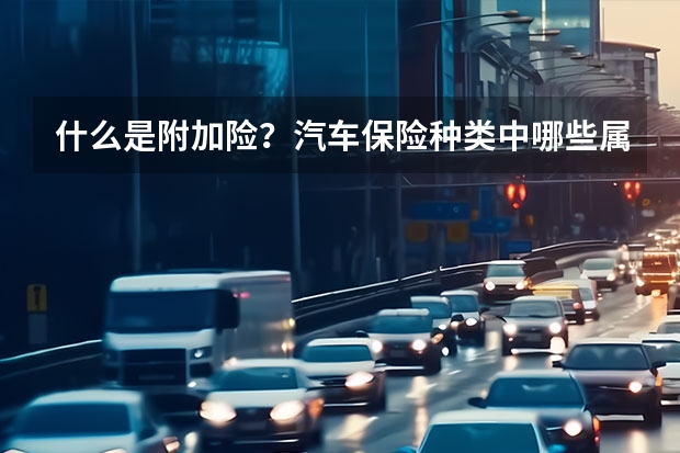 什么是附加险？汽车保险种类中哪些属于附加险