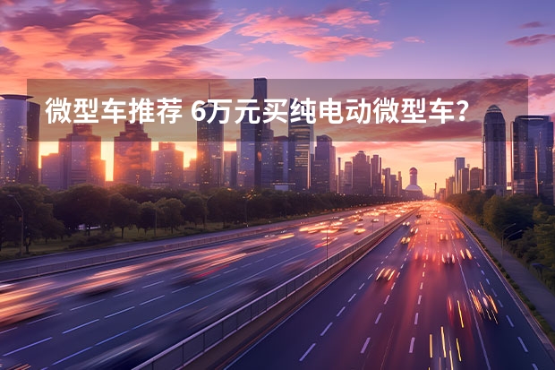 微型车推荐 6万元买纯电动微型车？这三款车配