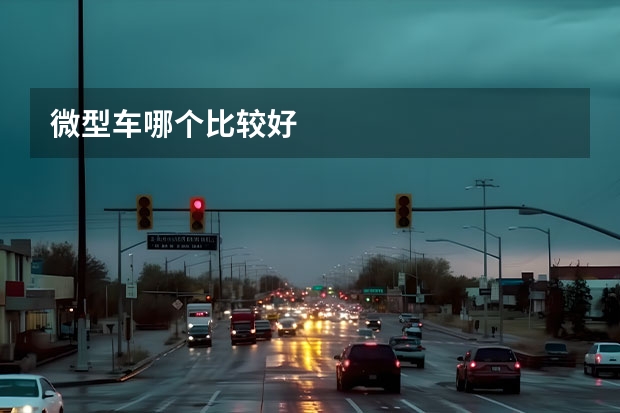 微型车哪个比较好