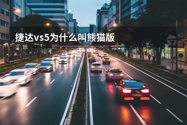 捷达vs5为什么叫熊猫版