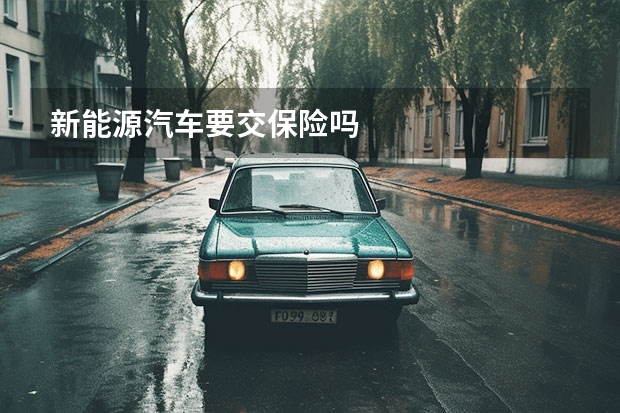 新能源汽车要交保险吗