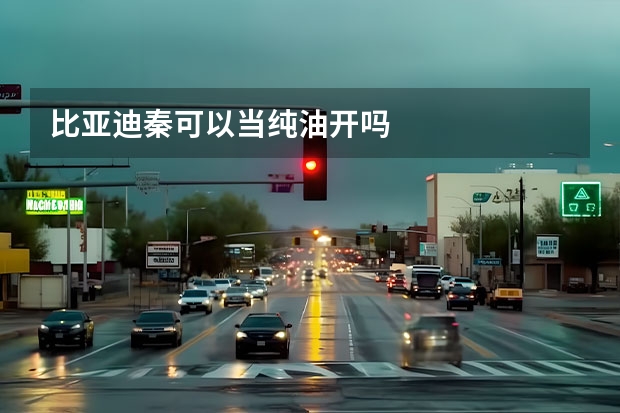 比亚迪秦可以当纯油开吗