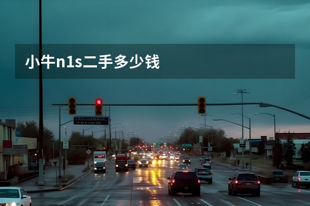 小牛n1s二手多少钱