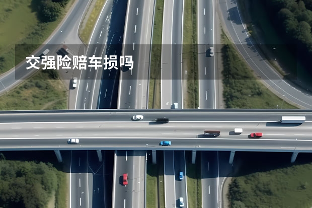 交强险赔车损吗
