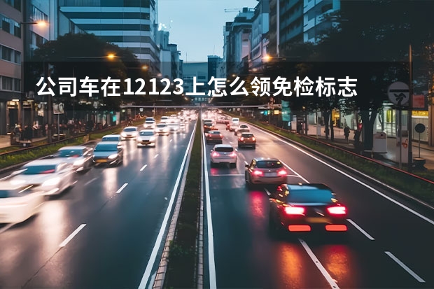 公司车在12123上怎么领免检标志