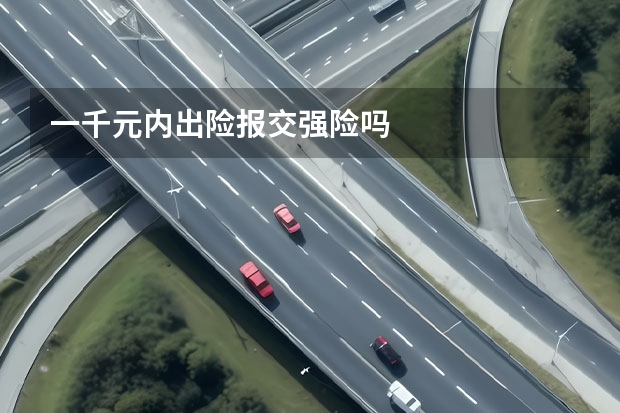 一千元内出险报交强险吗