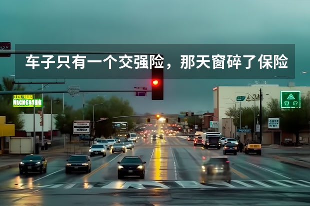 车子只有一个交强险，那天窗碎了保险公司能赔吗？
