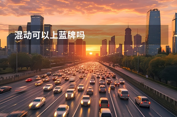 混动可以上蓝牌吗