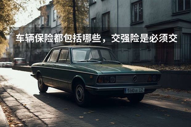车辆保险都包括哪些，交强险是必须交的吗？