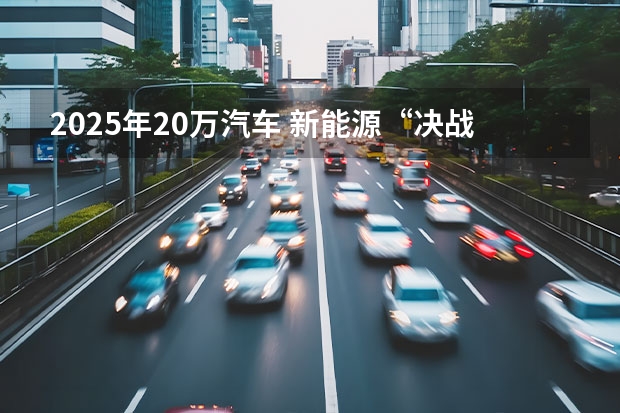 2025年20万汽车 新能源“决战”打响，奇瑞汽车最新阵容背后有何战略思考？