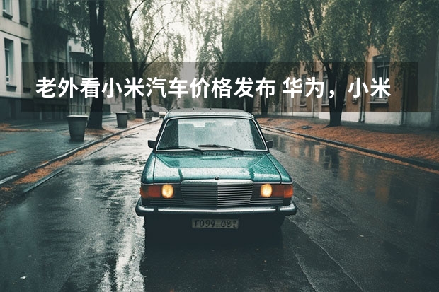 老外看小米汽车价格发布 华为，小米是不是老外控股