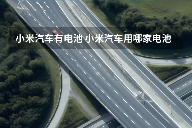 小米汽车有电池 小米汽车用哪家电池