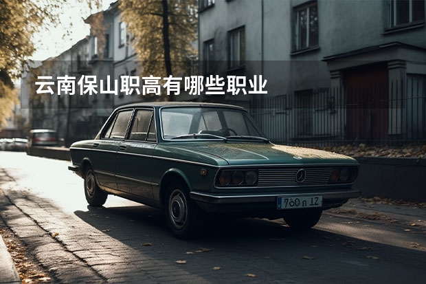 云南保山职高有哪些职业
