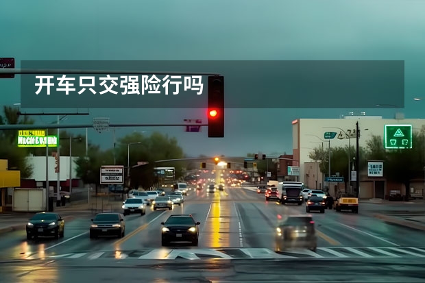 开车只交强险行吗