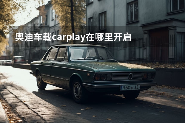 奥迪车载carplay在哪里开启