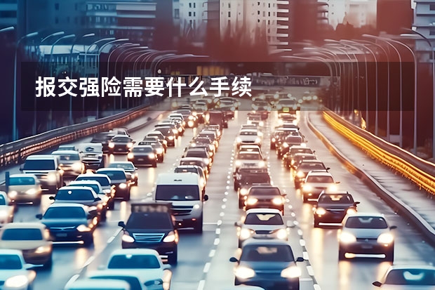 报交强险需要什么手续