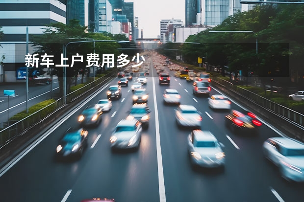新车上户费用多少