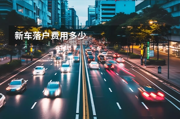 新车落户费用多少