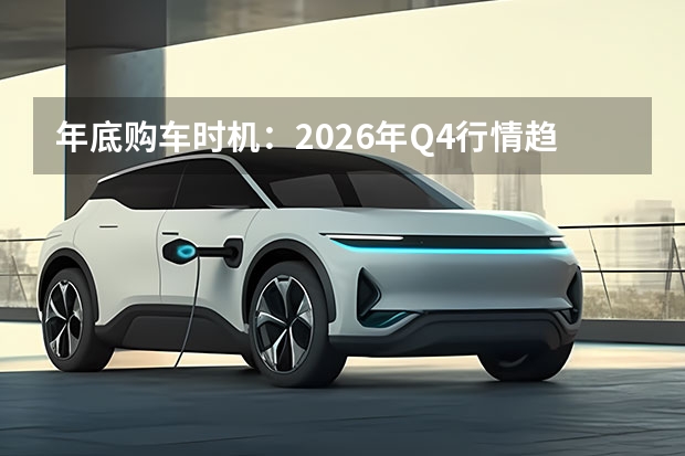 年底购车时机：2026年Q4行情趋势与砍价策略