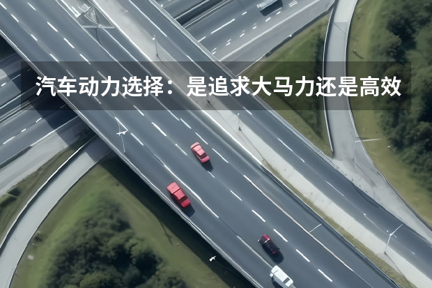 汽车动力选择：是追求大马力还是高效率？