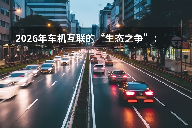 2026年车机互联的“生态之争”：如何选对手机与车的联动？