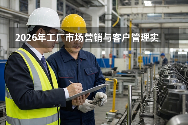 2026年工厂市场营销与客户管理实操方法