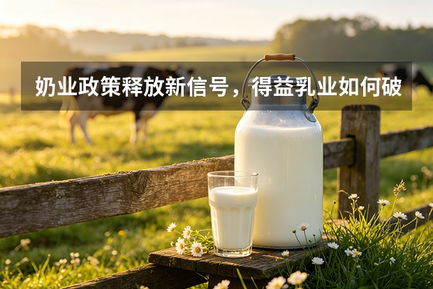奶业政策释放新信号，得益乳业如何破局？