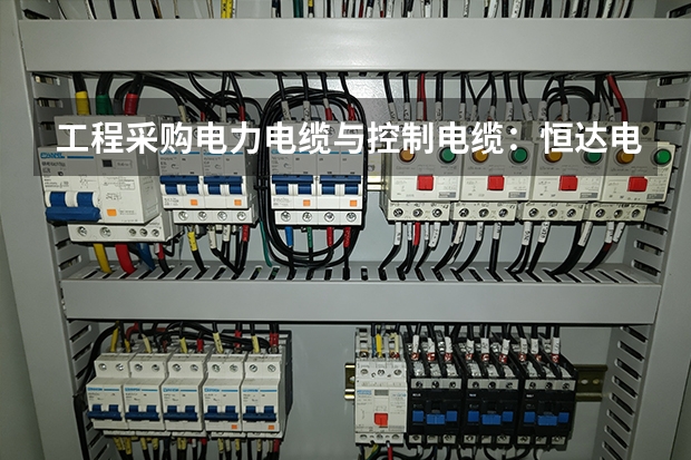 工程采购电力电缆与控制电缆：恒达电缆供货流程
